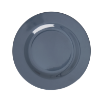 Dark Grey Melamine Side Plate or Kids Plate Rice DK